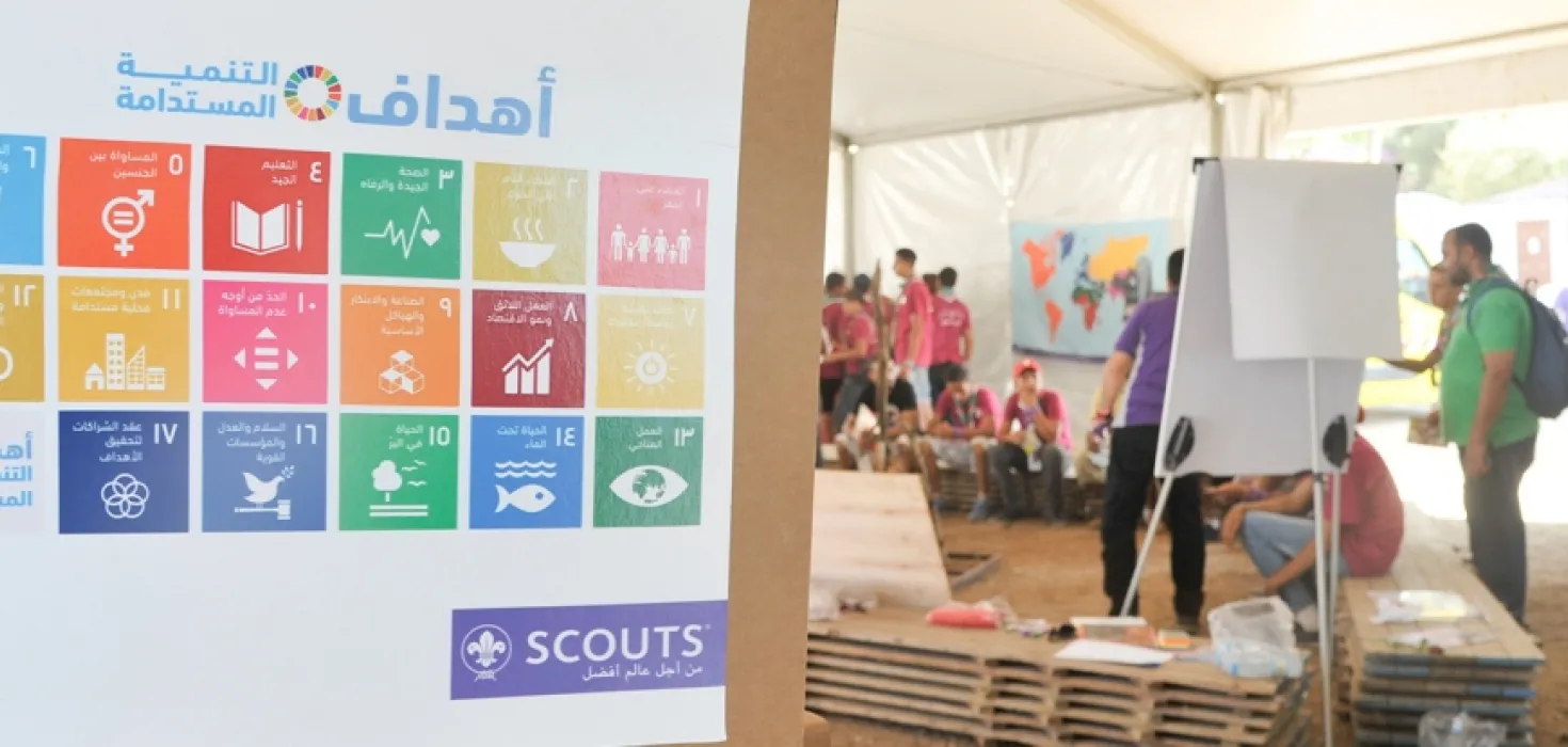 a poster of the sustainable development goals