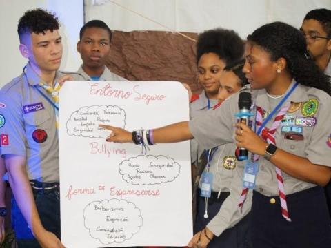 Scouts of Panama talking about Safe from Harm