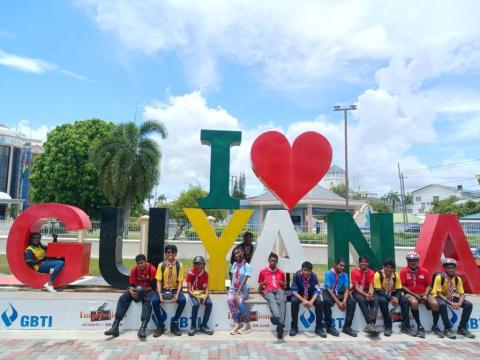Scouts TT on their way to Guyana