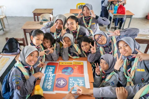 Malaysian Scouts during Jota-Joti